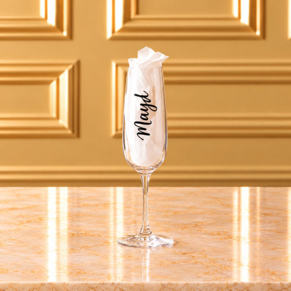 Champagne Flute Glass - Personalised
