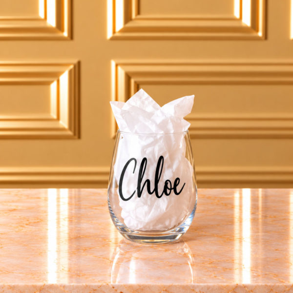 Standard Stemless Wine Glass - Personalised